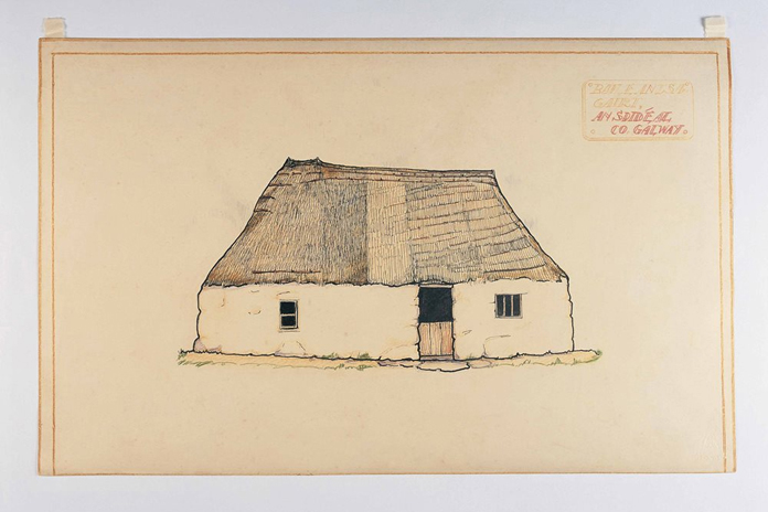 Irish Folklife Architectural Drawing Collection 01 - Baile an tSaigairt, An Spid